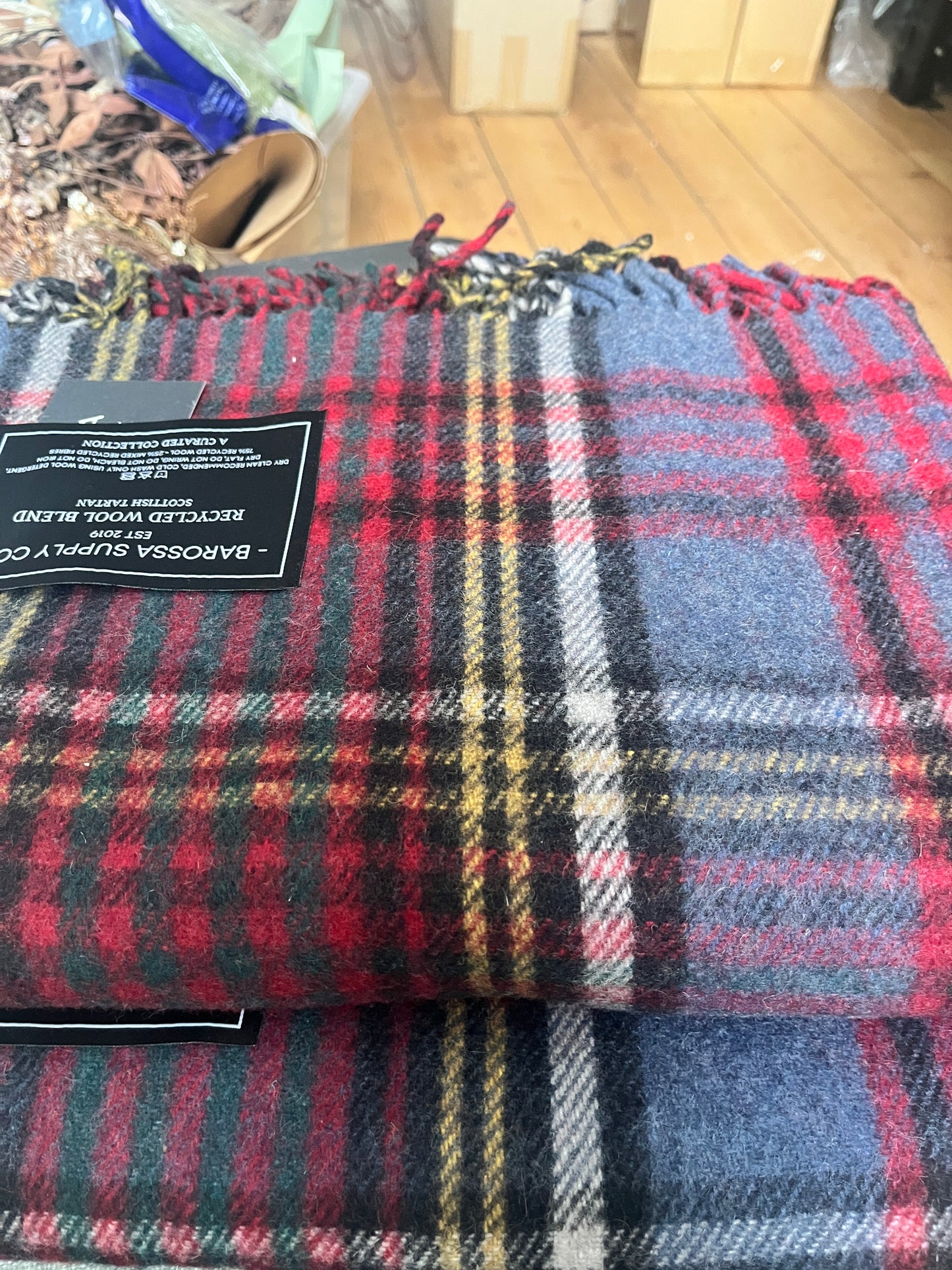 Anderson - Recycled Wool Blend Scottish Tartan Blanket