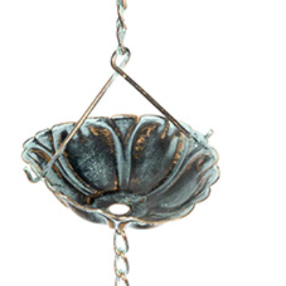 Hanging Waterlily Rain Chain