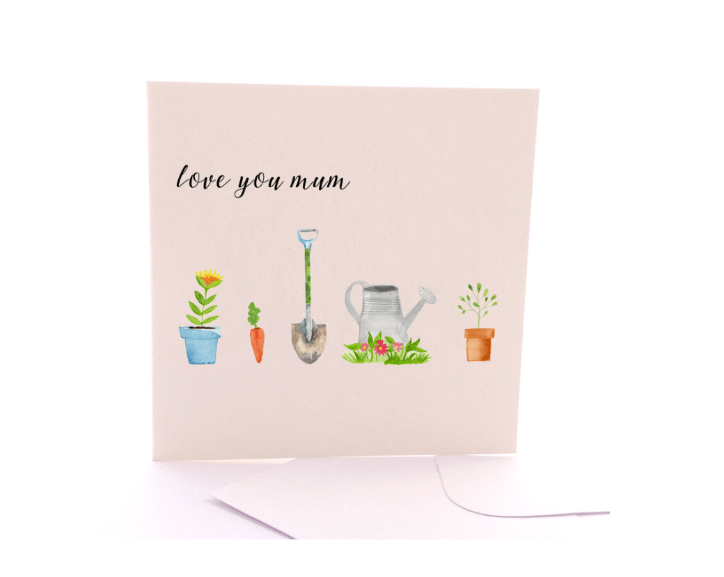 Greeting card - Gardener mini card