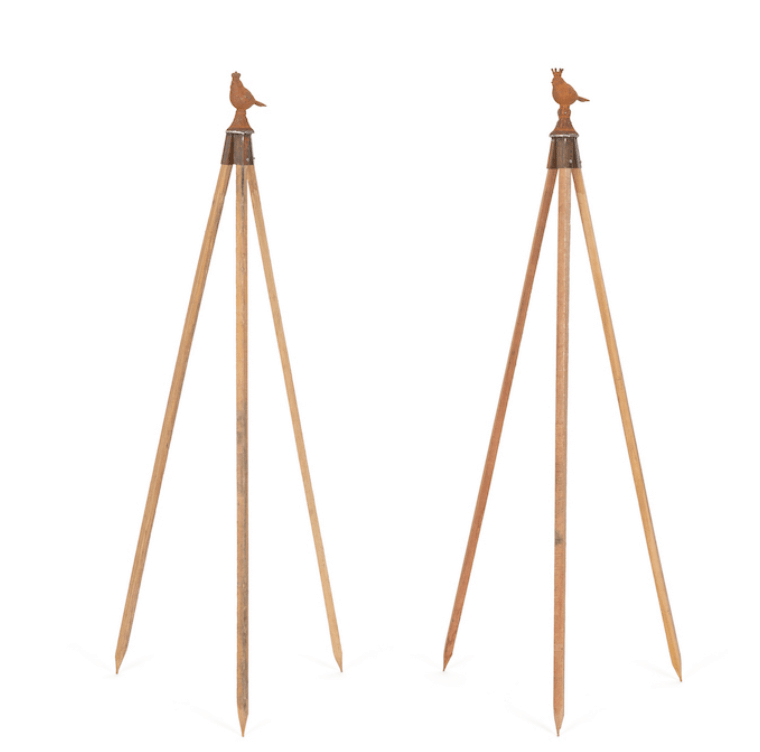 Cast Iron Stake Topper - Royal Birds