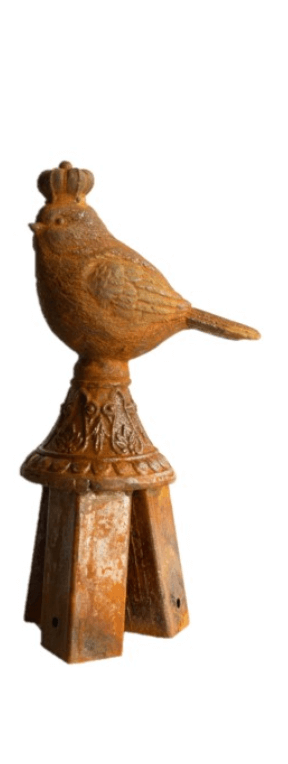 Cast Iron Stake Topper - Royal Birds