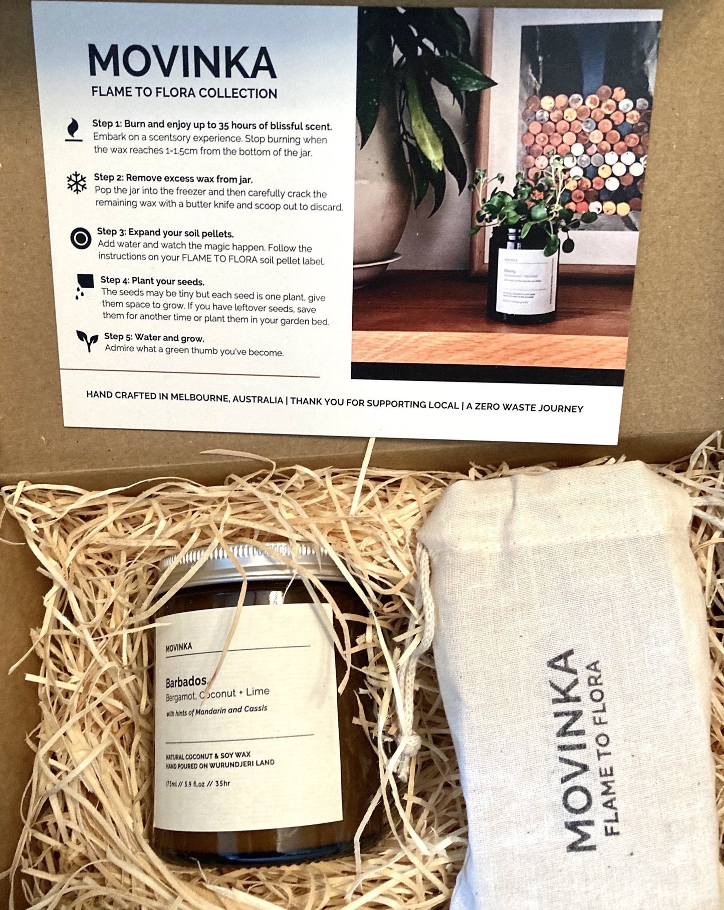 Flame to Flora candles