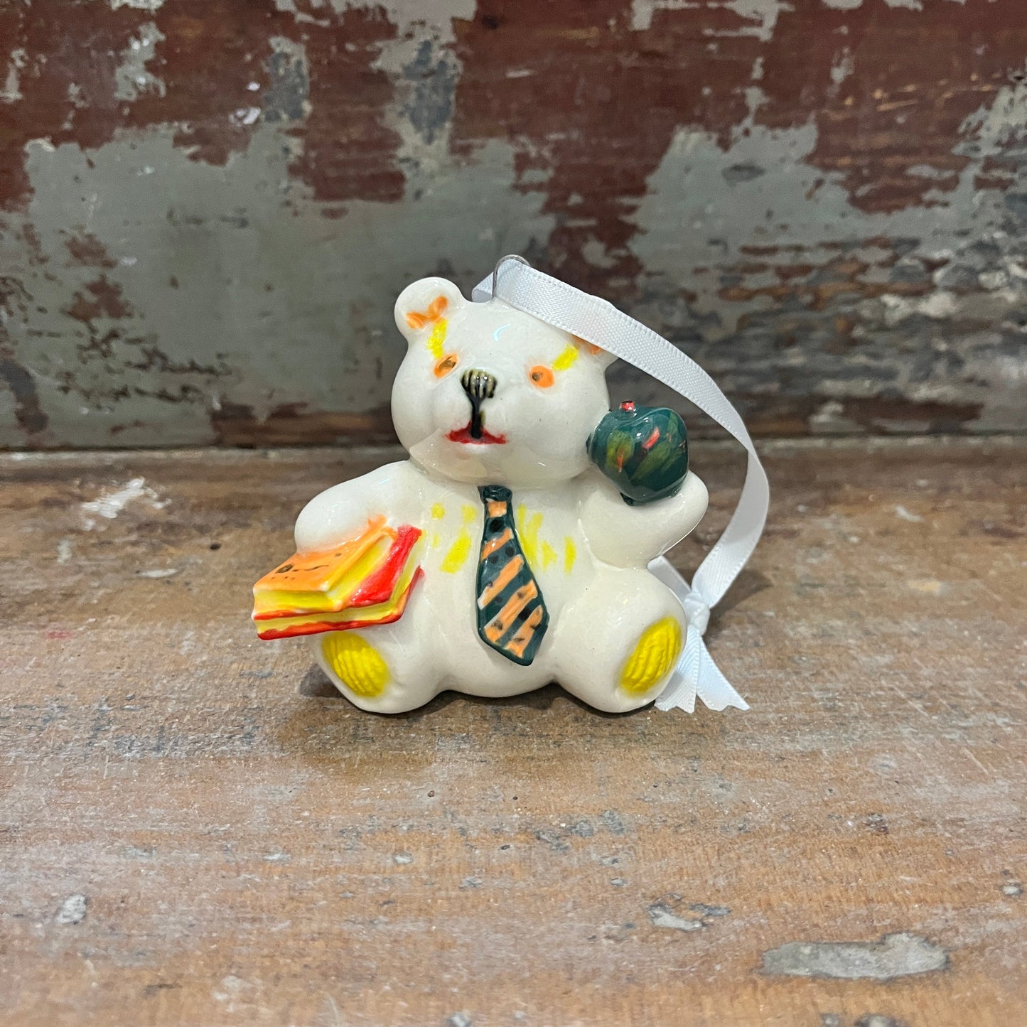 Ceramic hanging Teddy Bear