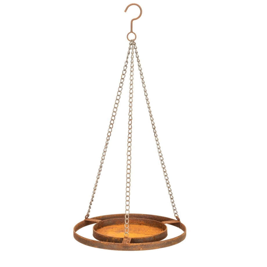Hanging Bird Feeder - 30cm Rust