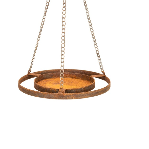 Hanging Bird Feeder - 30cm Rust