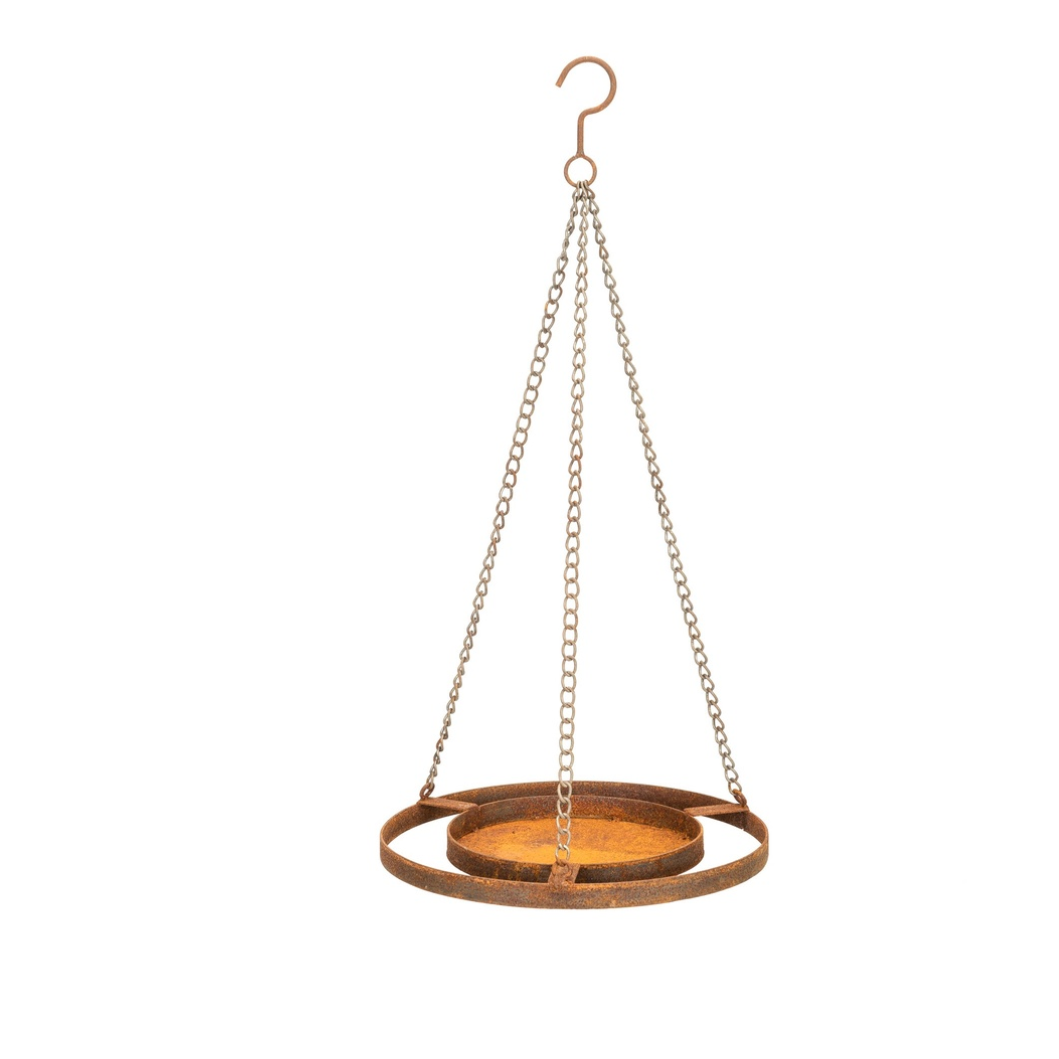 Hanging Bird Feeder - 30cm Rust