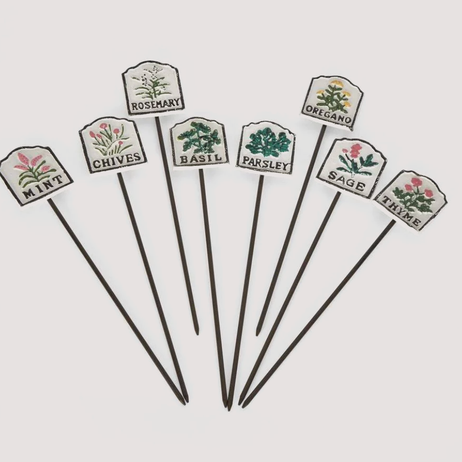 Herb Garden Stake Set of 8