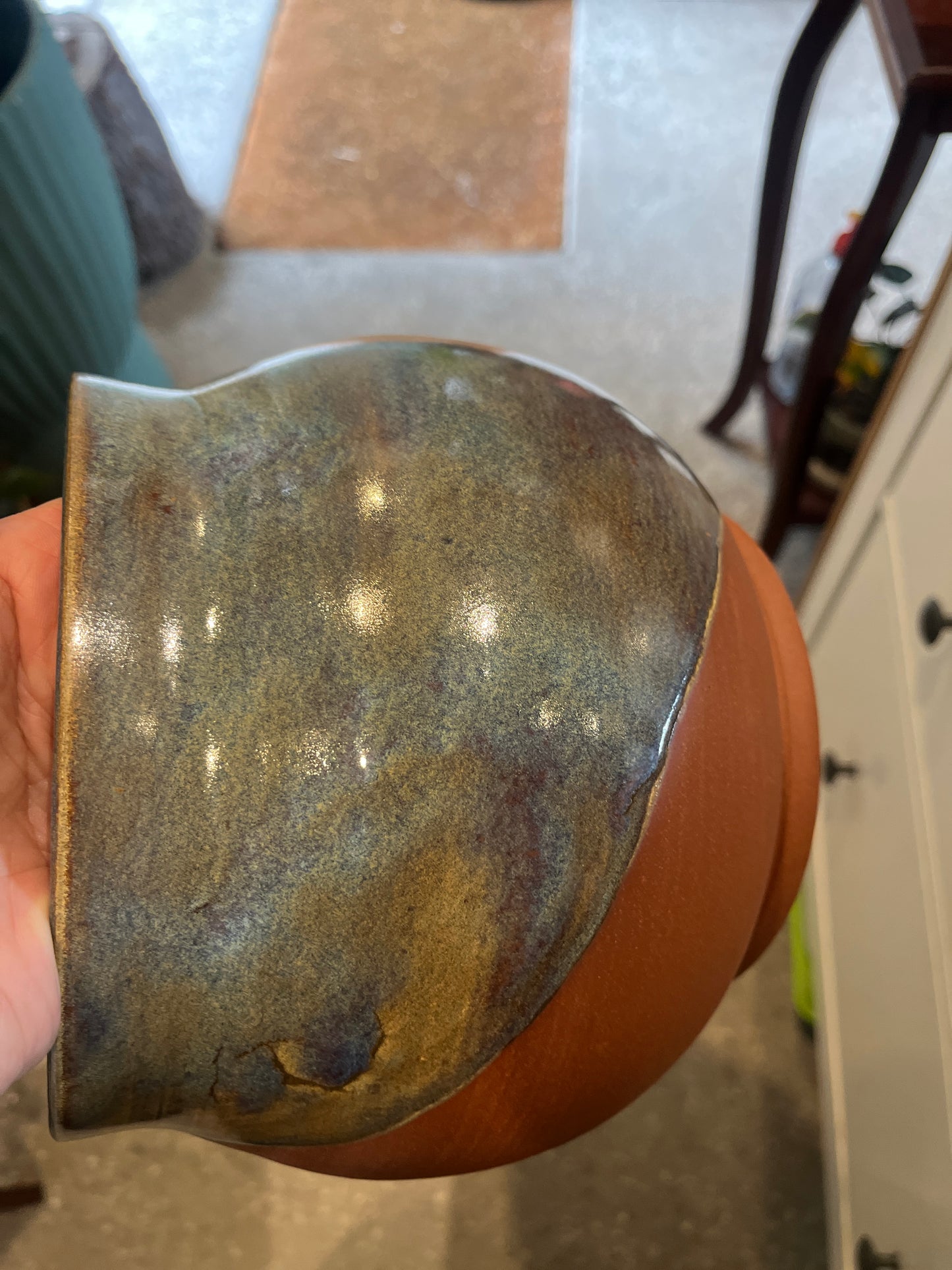 Mahogany Bowl Planter