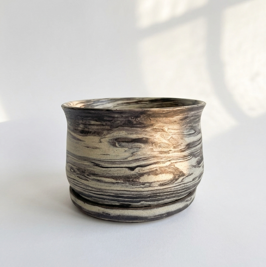 TONiC Ceramics Marbled Planter - Stonier