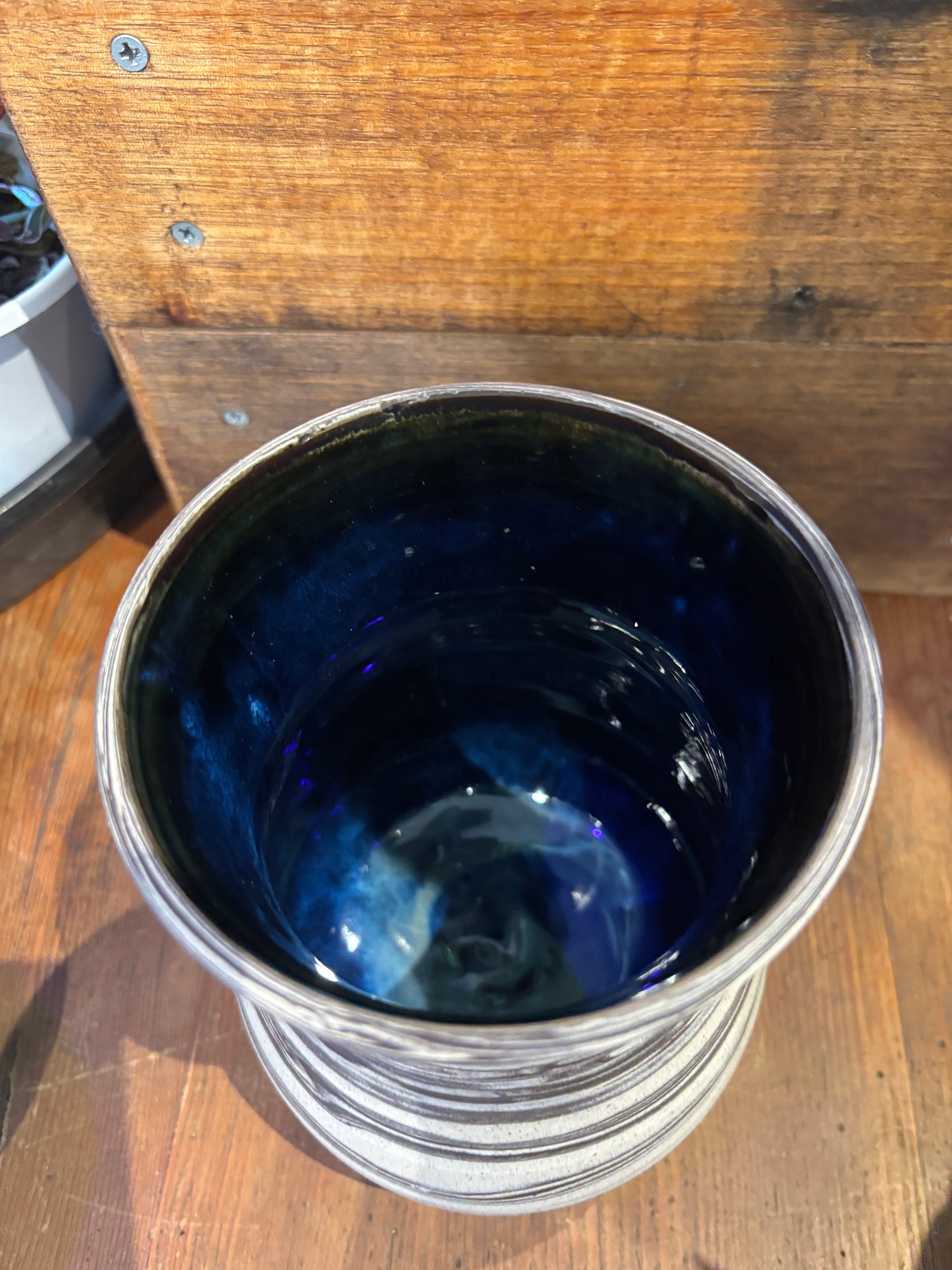 TONiC Ceramics Marbled Vessel - Midnight Coil