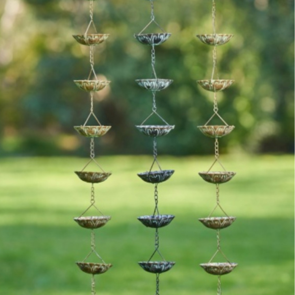 Hanging Waterlily Rain Chain