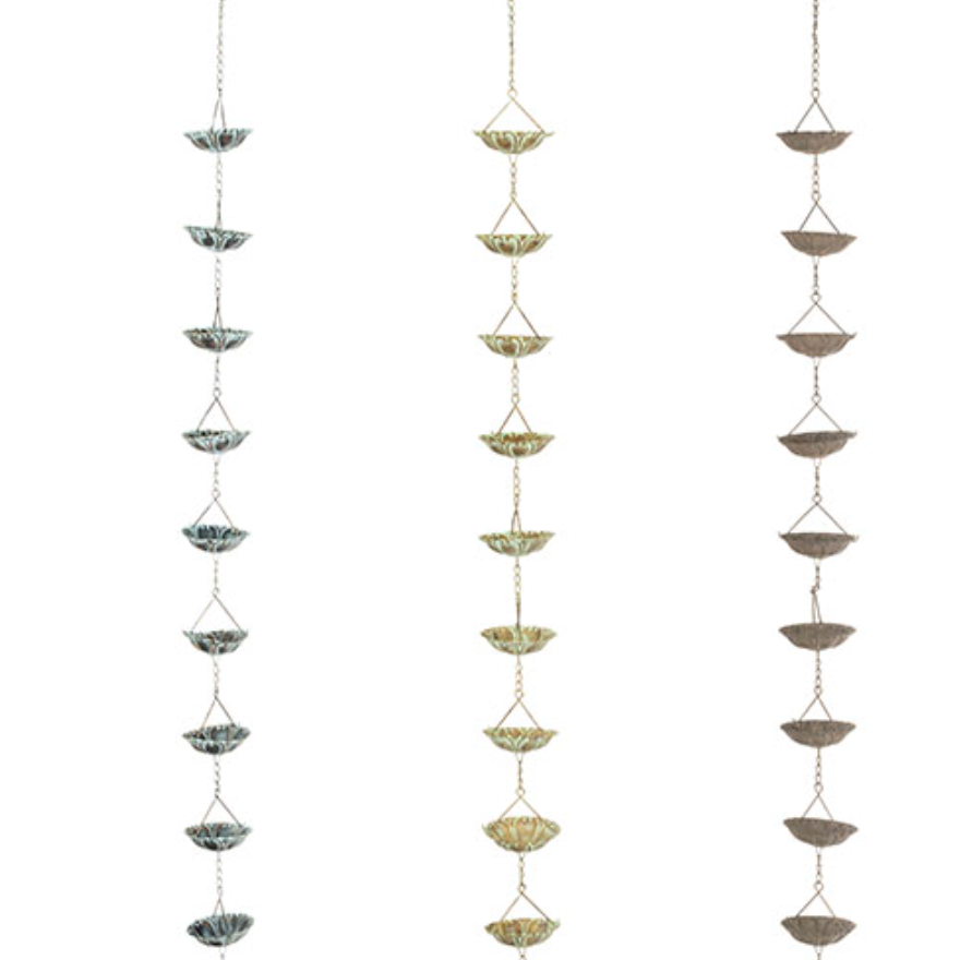 Hanging Waterlily Rain Chain