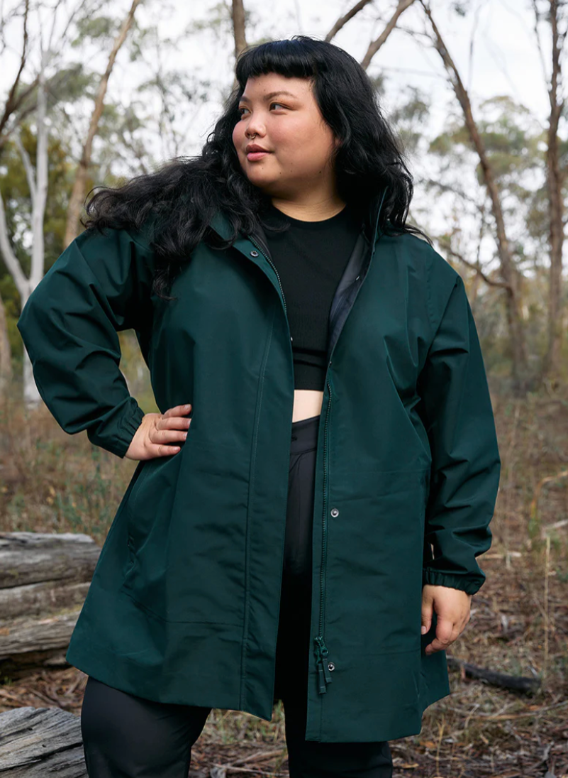 Amble Refuge Waterproof Jacket - Eucalyptus