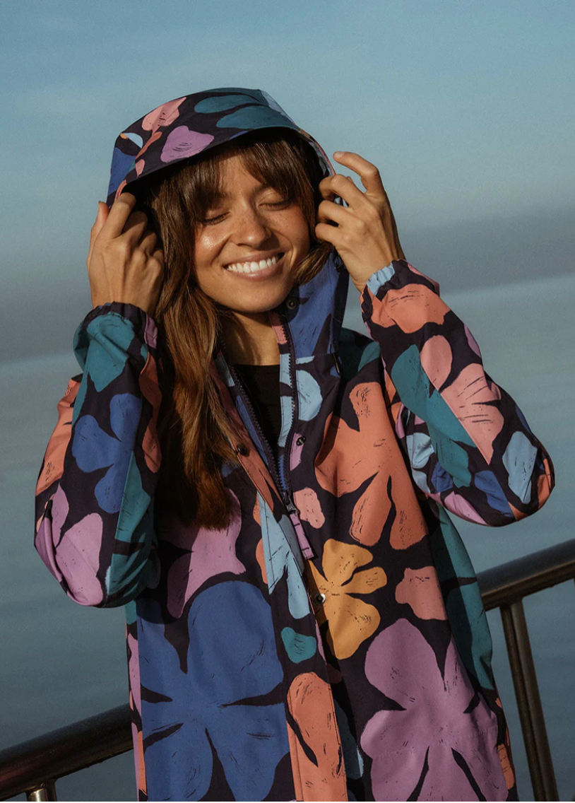 Amble Refuge Waterproof Jacket - Wildflower