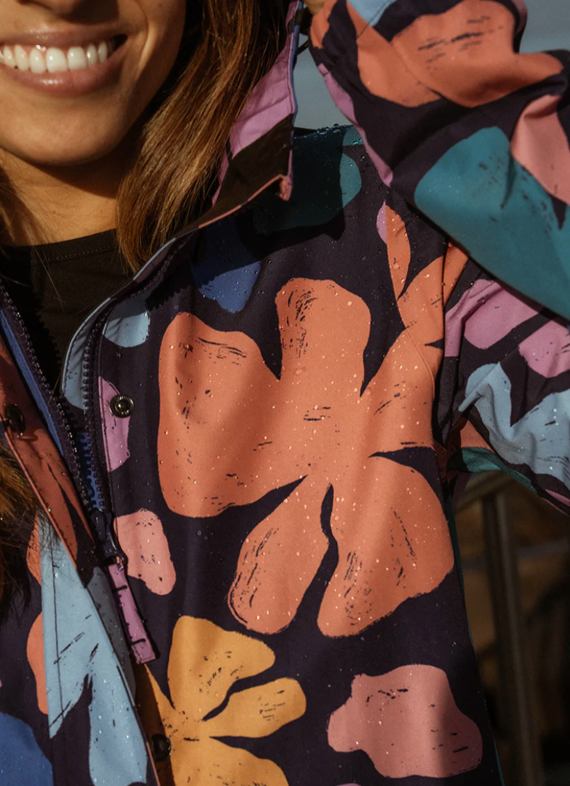 Amble Refuge Waterproof Jacket - Wildflower