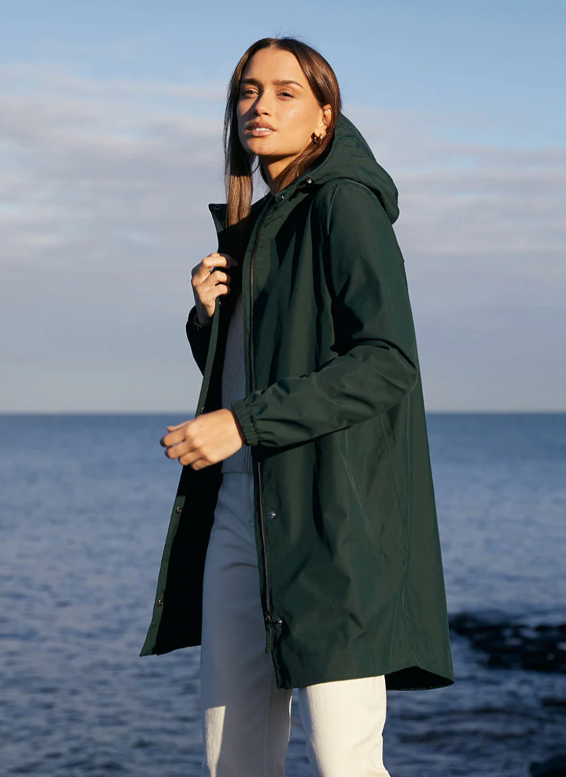 Amble Refuge Waterproof Jacket - Eucalyptus