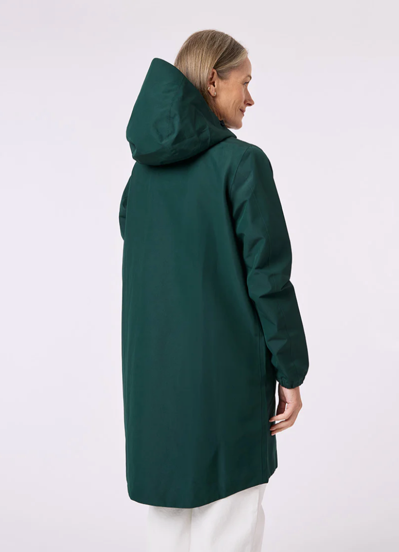 Amble Refuge Waterproof Jacket - Eucalyptus