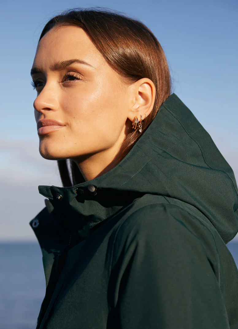 Amble Refuge Waterproof Jacket - Eucalyptus