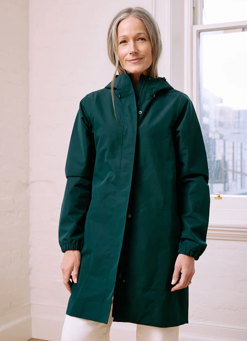 Amble Refuge Waterproof Jacket - Eucalyptus
