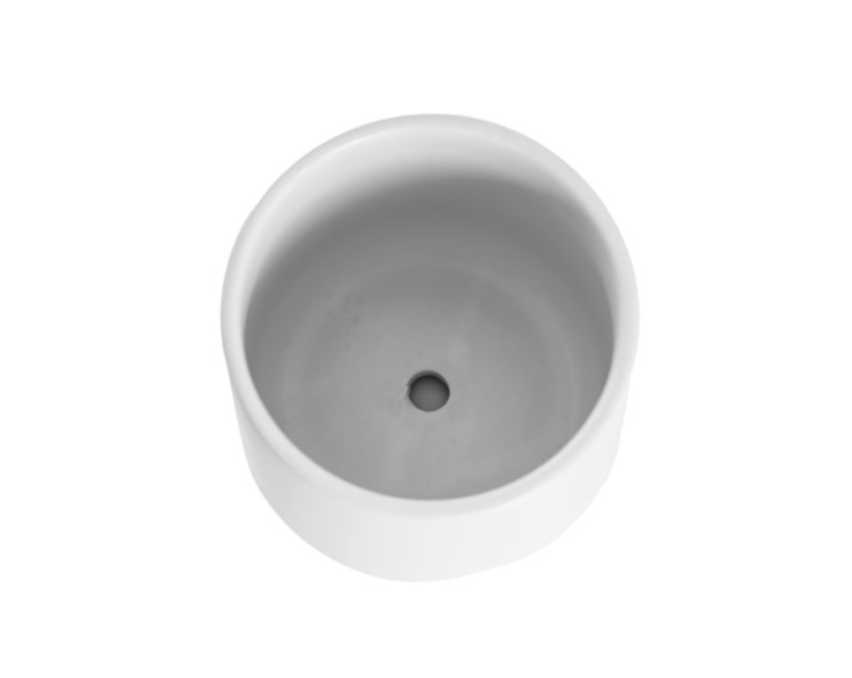 Loreto Belly Pot & Plate Matte White