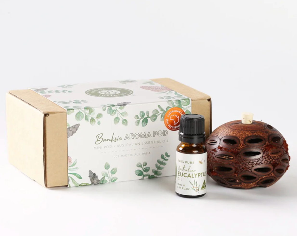 Mini Banksia Aroma Pod Eucalyptus Gift Box