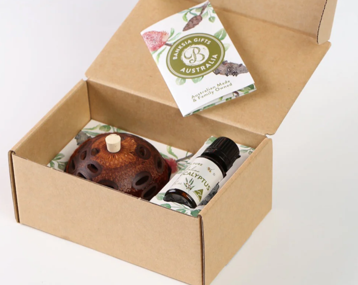 Mini Banksia Aroma Pod Eucalyptus Gift Box