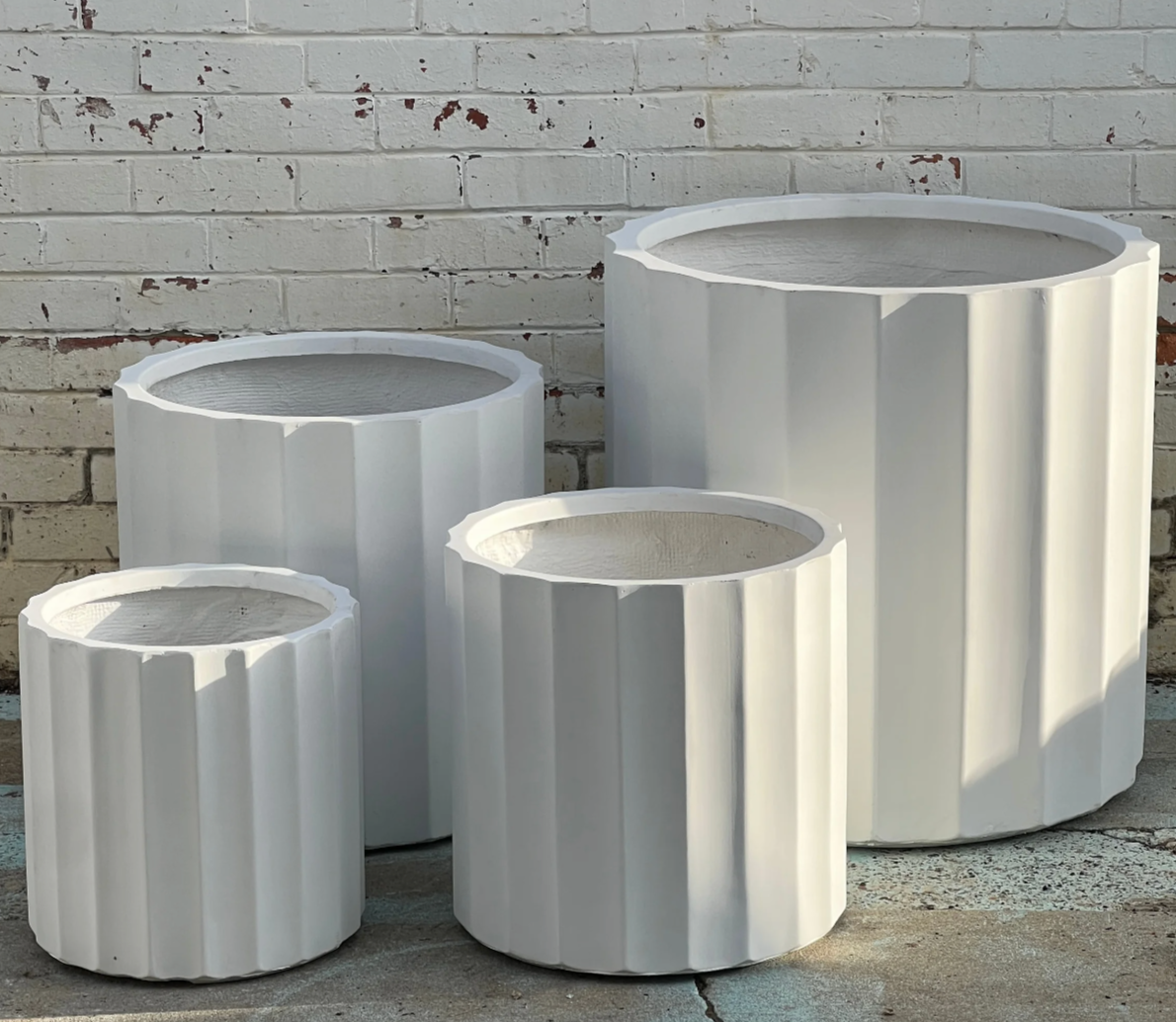 GardenLite Grecian Cylinder White