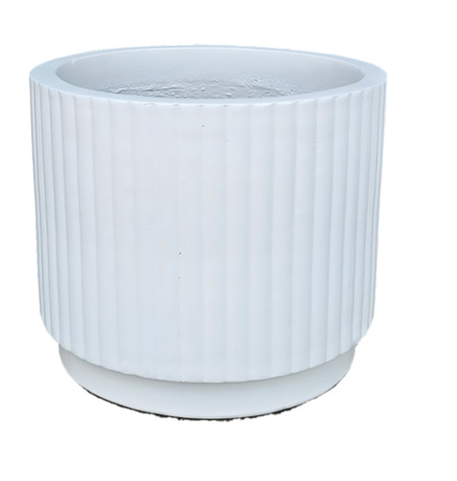 Balmoral Corrugated Cylinder White