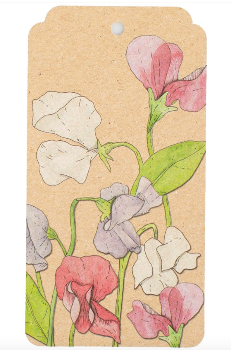 Floral design on a textured beige background