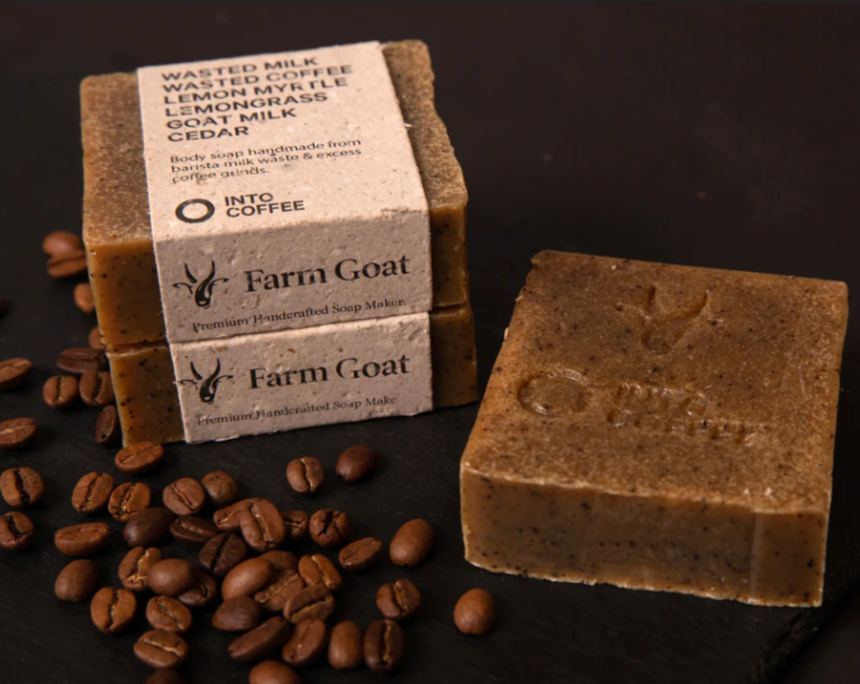 Farm Goat x Into Coffee - Exfoliating Coffee Scrub Soap Bar 130g