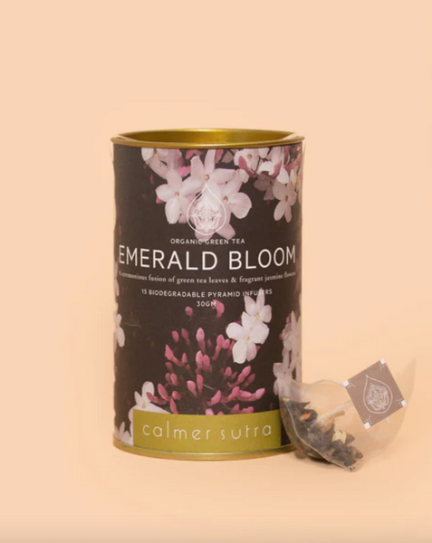 Emerald Bloom tea by Calmer Chai (formerly Calmer Sutra)