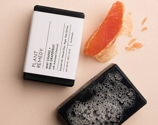 May Chang + Pink Grapefruit with Activated Charcoal Soap