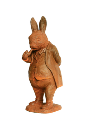 Willow Rabbit Cast Iron Garden statute